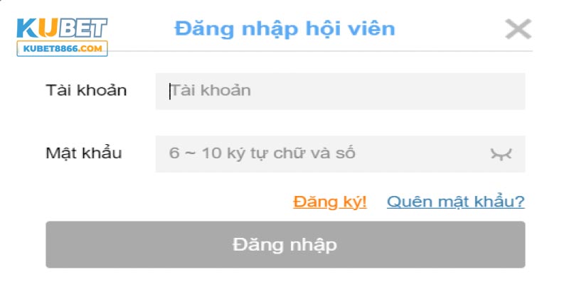 Điền thông tin truy cập cơ bản được hệ thống yêu cầu